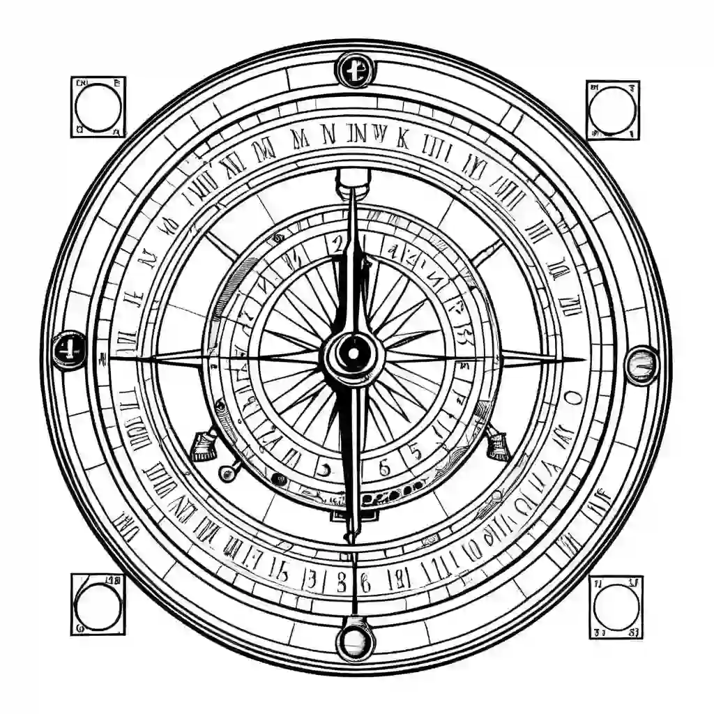 Sundial coloring pages